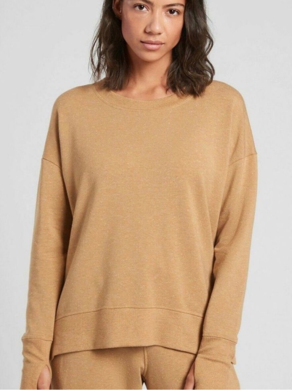 Athleta Balance Pullover Sweatshirt Tuscan Gold - Size XS